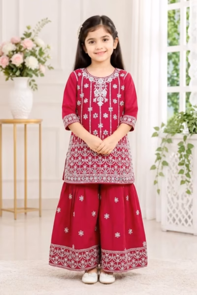 kids female sharara dress